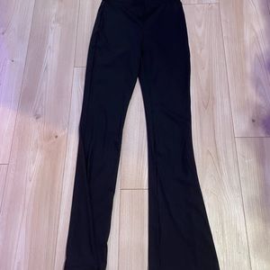 H&M Ribbed Black Flare Pants